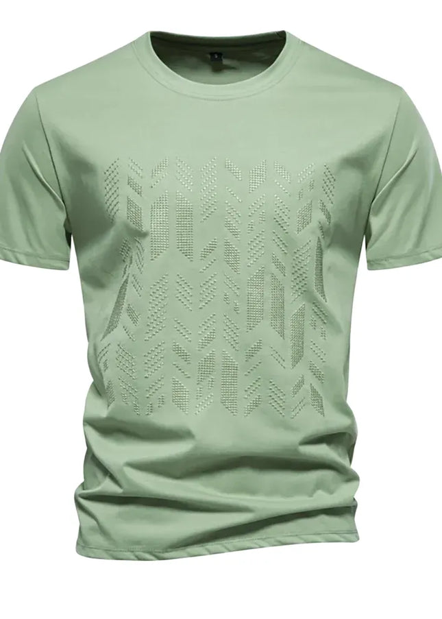 Summer Cotton Blend T-Shirt - Lightweight Short Sleeve Tee