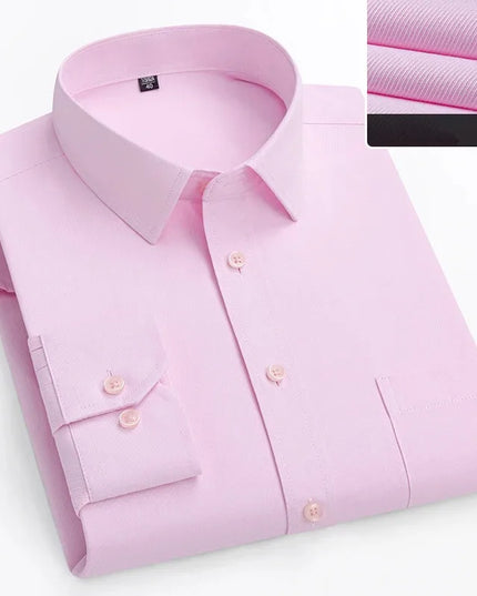Super Size Slim-Fit Men's Business Shirt - 7XL to 11XL Options