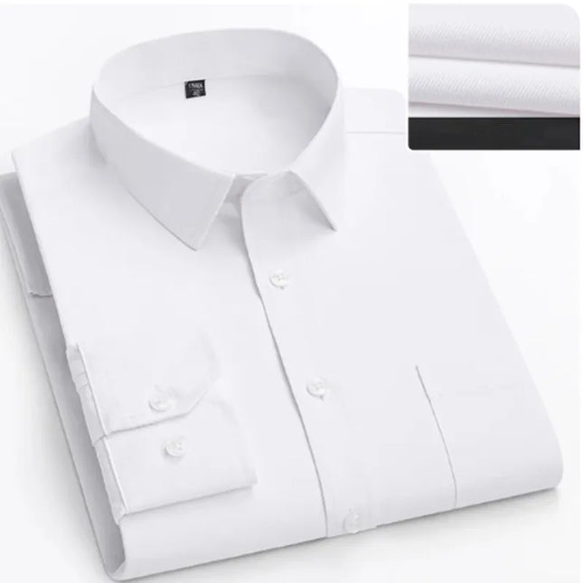 Super Size Slim-Fit Men's Business Shirt - 7XL to 11XL Options