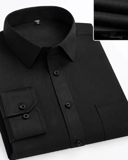 Super Size Slim-Fit Men's Business Shirt - 7XL to 11XL Options