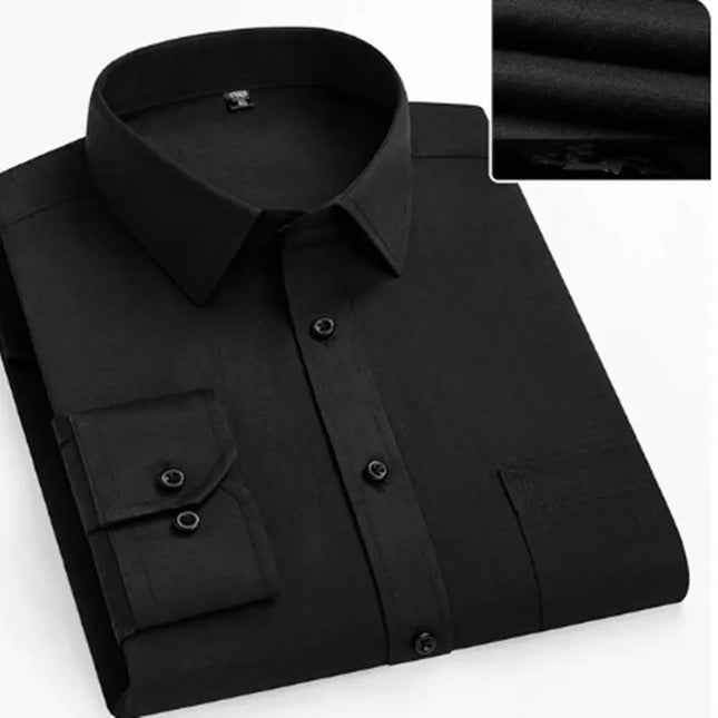 Super Size Slim-Fit Men's Business Shirt - 7XL to 11XL Options