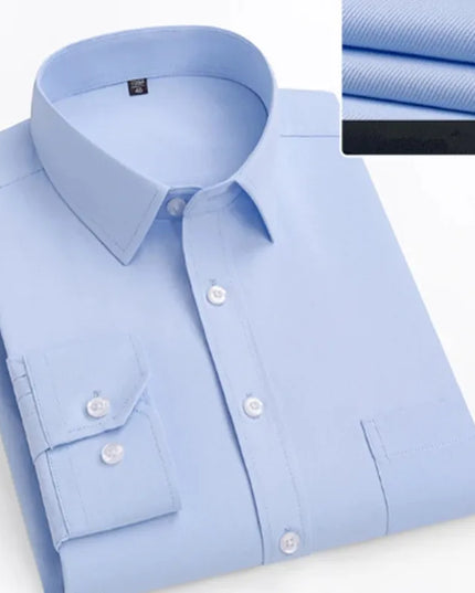 Super Size Slim-Fit Men's Business Shirt - 7XL to 11XL Options