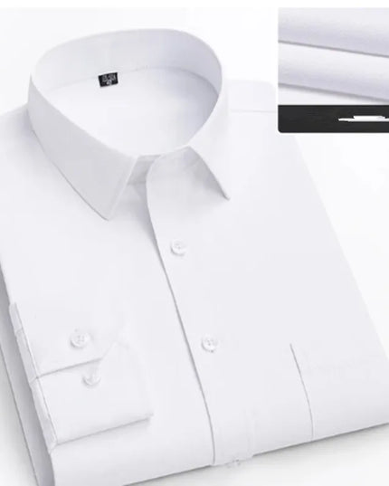 Super Size Slim-Fit Men's Business Shirt - 7XL to 11XL Options