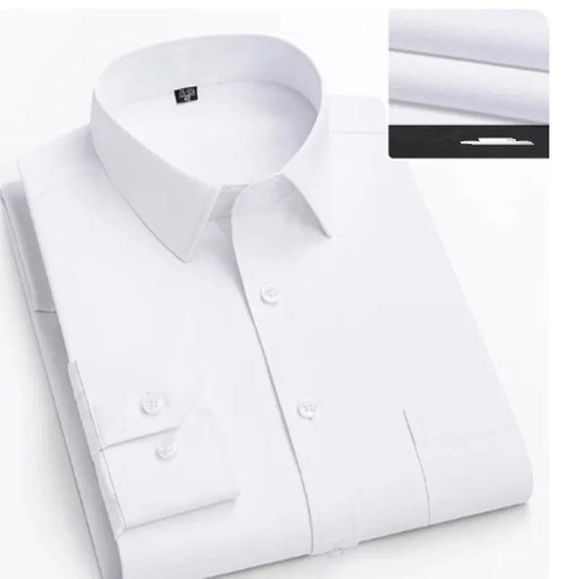 Super Size Slim-Fit Men's Business Shirt - 7XL to 11XL Options