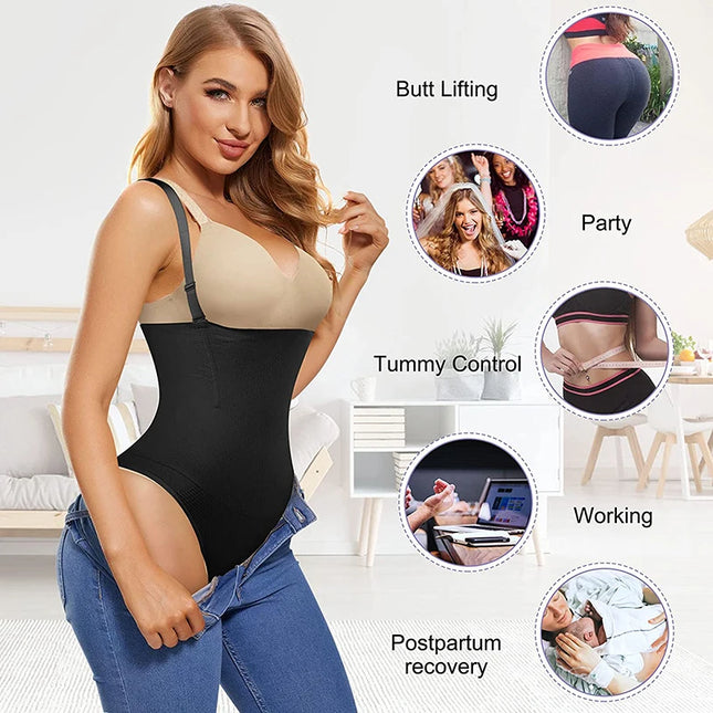 Thongs Bodysuit Waist Trainer Panties - VOLDRI