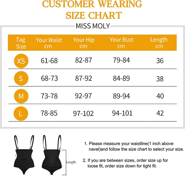 Shapewear Bodysuit Thongs - VOLDRI