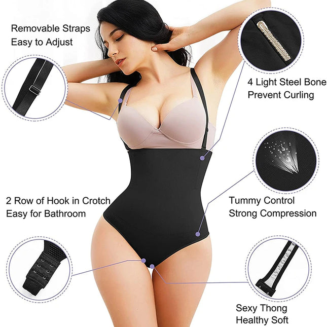 Thongs Bodysuit Waist Trainer Panties - VOLDRI