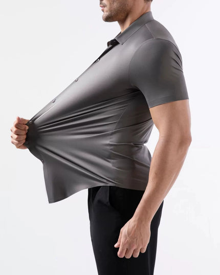 Ultra Stretch Men's Short Sleeve Shirt - Business Casual, Abrasion-Resistant
