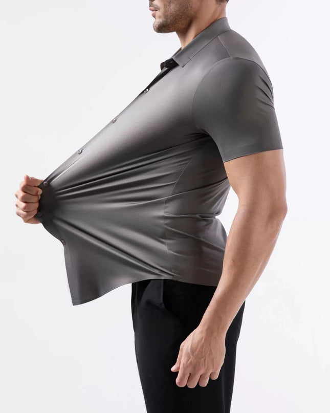 Ultra Stretch Men's Short Sleeve Shirt - Business Casual, Abrasion-Resistant