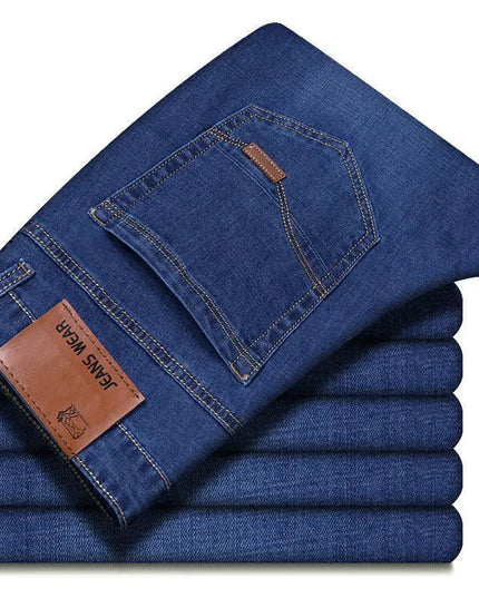 Voldri Men's Slim Fit Stretch Pants - Casual Business Denim Trousers