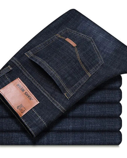 Voldri Men's Slim Fit Stretch Pants - Casual Business Denim Trousers