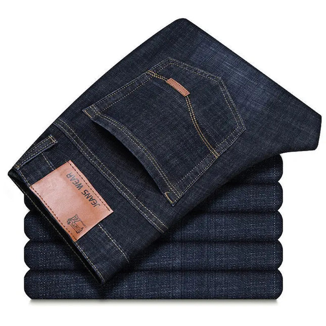 Voldri Men's Slim Fit Stretch Pants - Casual Business Denim Trousers