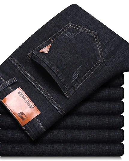 Voldri Men's Stretch Slim Fit Jeans - Comfortable Business Denim