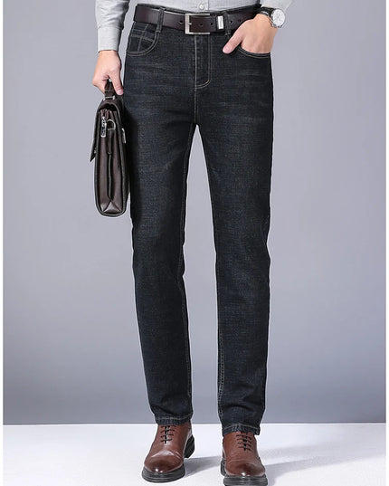 Voldri Men's Stretch Slim Fit Jeans - Comfortable Business Denim