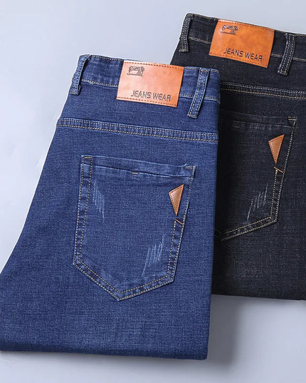 Voldri Men's Stretch Slim Fit Jeans - Comfortable Business Denim