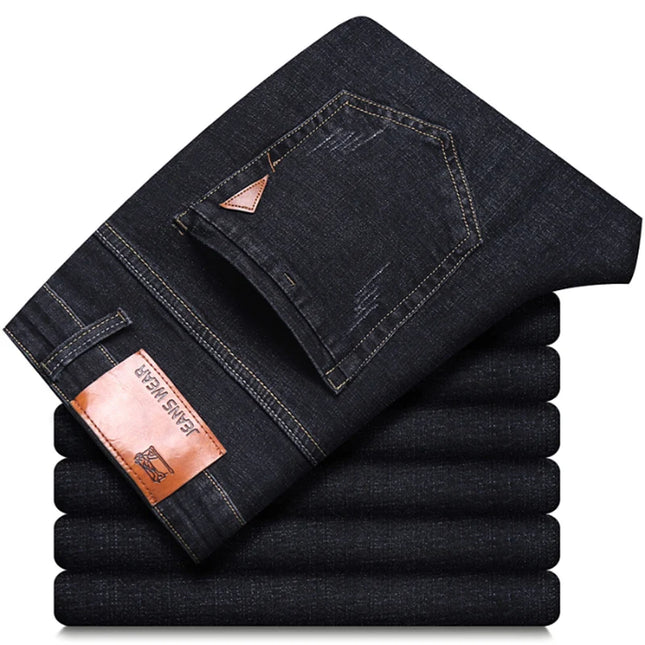 Voldri Men's Stretch Slim Fit Jeans - Comfortable Business Denim