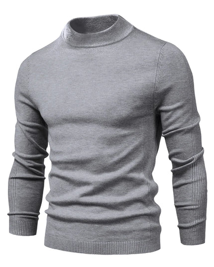 Warm Slim Fit Turtleneck Sweater for Men - Casual Winter Style