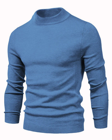 Warm Slim Fit Turtleneck Sweater for Men - Casual Winter Style