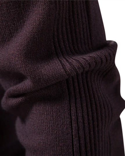 Warm Slim Fit Turtleneck Sweater for Men - Casual Winter Style