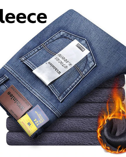 Wthinlee Men's Casual Straight Jeans - Stretch Denim for Business Wear