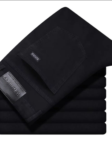 Wthinlee Men's Casual Straight Jeans - Stretch Denim for Business Wear