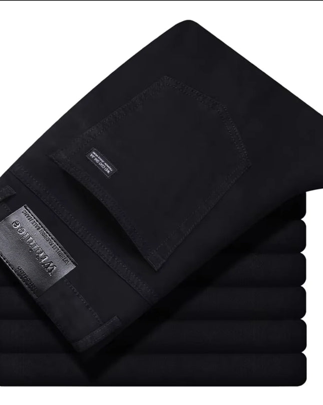 Wthinlee Men's Casual Straight Jeans - Stretch Denim for Business Wear