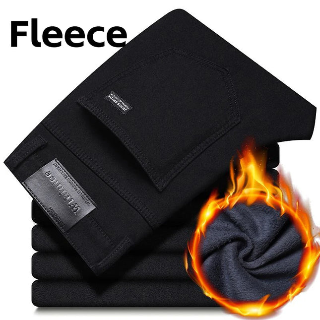 Wthinlee Men's Casual Straight Jeans - Stretch Denim for Business Wear