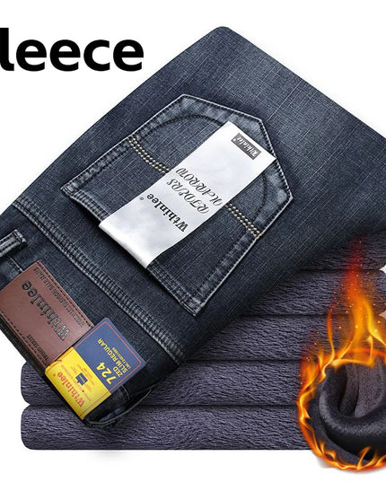 Wthinlee Men's Casual Straight Jeans - Stretch Denim for Business Wear