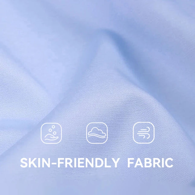XXL Men's Business Shirt - Wrinkle Free Slim Fit for Spring Autumn